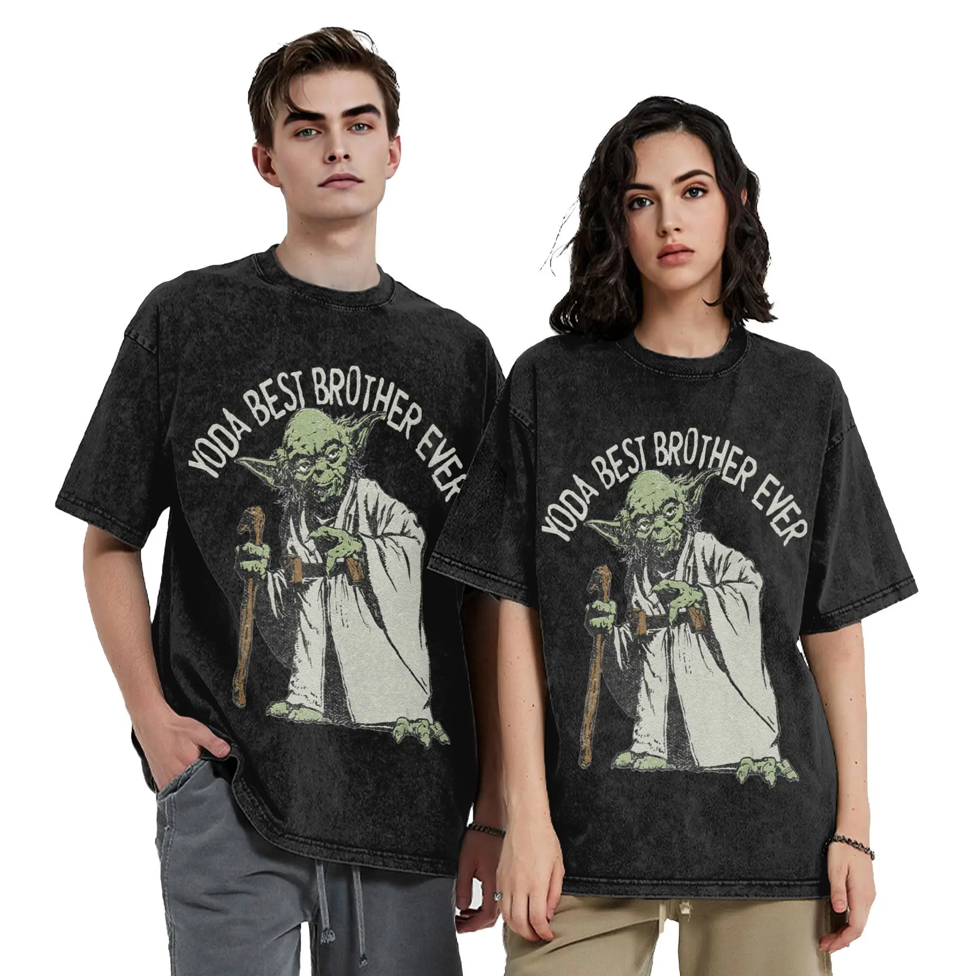 Stars Wars Yoda Vintage Washed T Shirt For Men Women Cotton Tops Retro Round Neck Short Sleeve
Stars Wars Yoda Vintage Washed T Shirt For Men Women Cotton Tops Retro Round Neck Short Sleeve