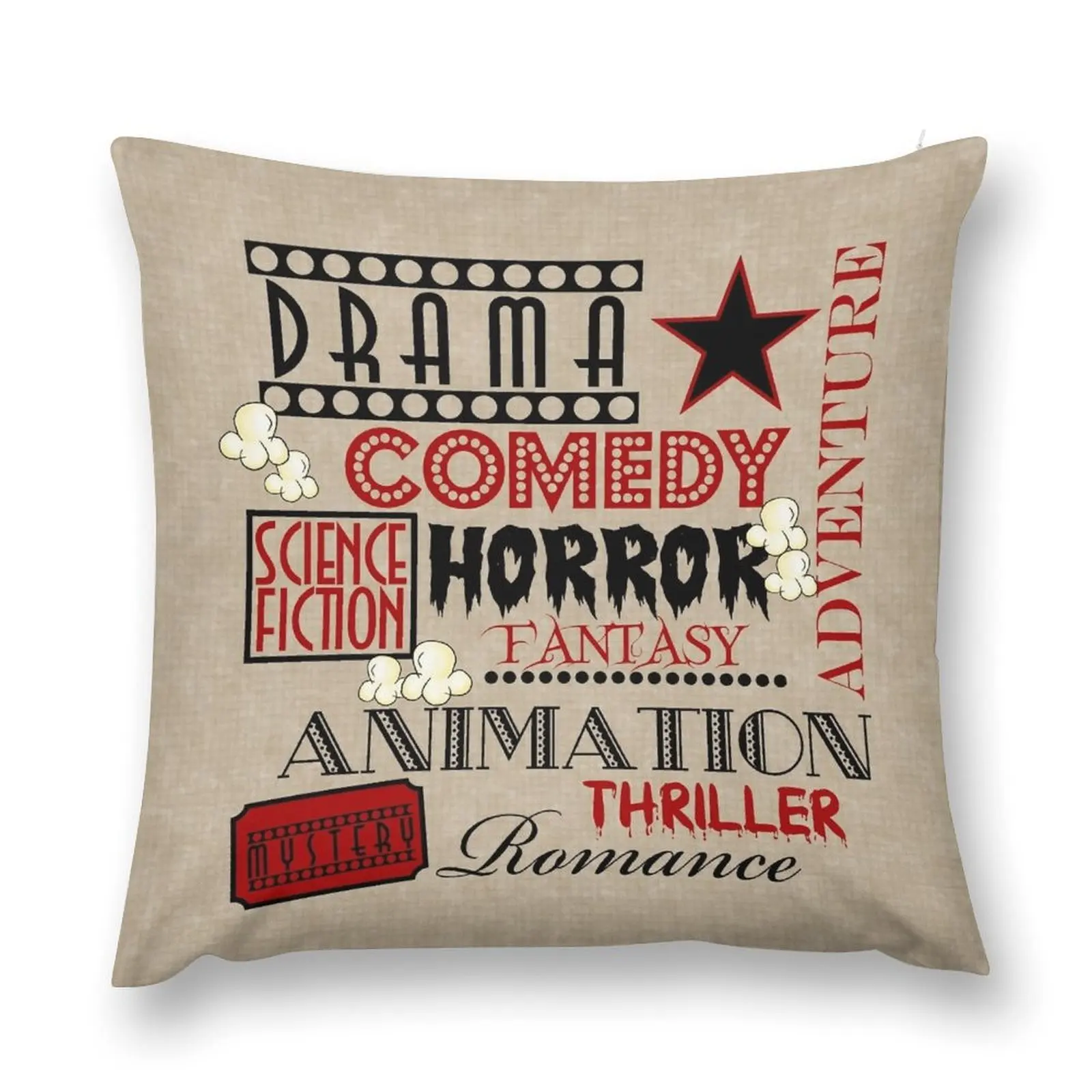 Movie Theater Cinema Movie Genre ticket Pillow-Red Throw Pillow Luxury Cushion Cover Anime pillow
Movie Theater Cinema Movie Genre ticket Pillow-Red Throw Pillow Luxury Cushion Cover Anime pillow