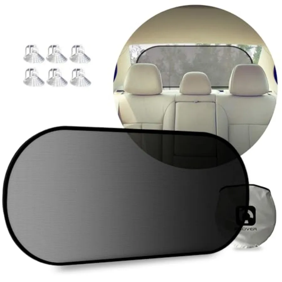 Car Sun Shade, UV Protection Folding Auto Rear Window Sunshade, 39 x 20 Inch Universal Mesh Back Window Visor with Suction Cups
Car Sun Shade, UV Protection Folding Auto Rear Window Sunshade, 39 x 20 Inch Universal Mesh Back Window Visor with Suction Cups