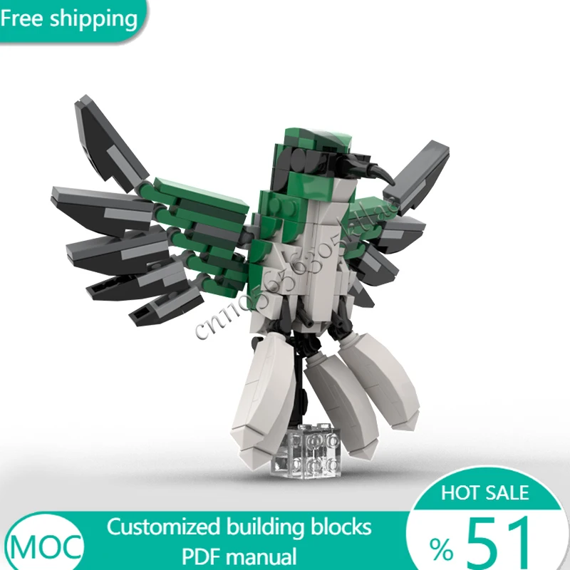 210 PCS Animal Hummingbird Black Eared Fairy MOC Customize Modular Building Block Educational Popular DIY Boy Toy Birthday Gift
210 PCS Animal Hummingbird Black Eared Fairy MOC Customize Modular Building Block Educational Popular DIY Boy Toy Birthday Gift