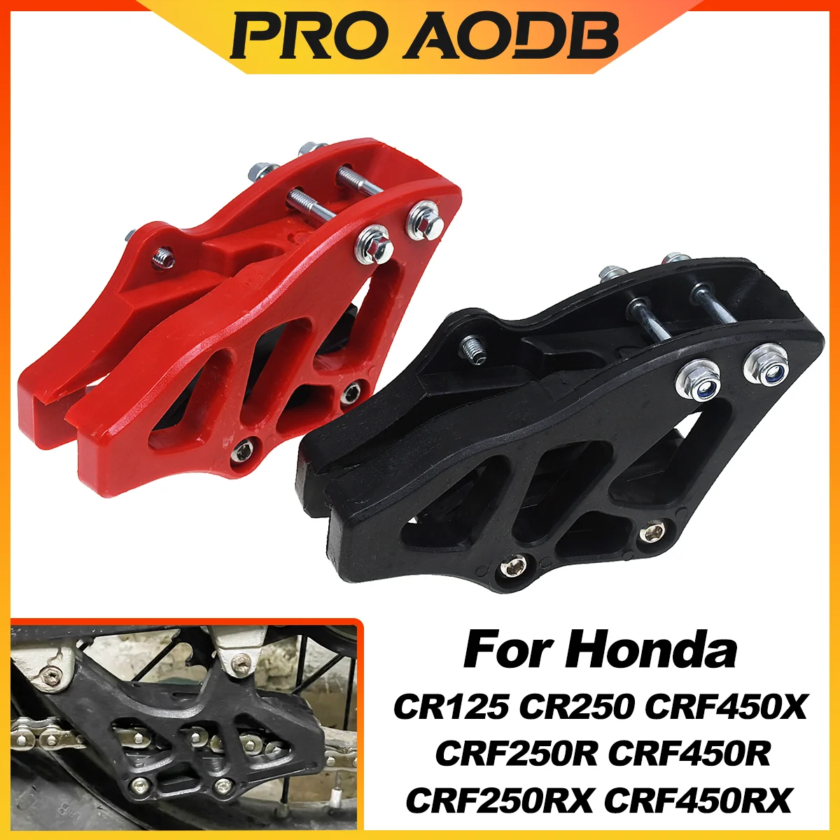 Motorcycle Chain Roller Slider Guide Swingarm For Honda CR125 CR250 CRF250R CRF450R CRF250RX CRF450RX 250X 450X 450L Chain Guide
Motorcycle Chain Roller Slider Guide Swingarm For Honda CR125 CR250 CRF250R CRF450R CRF250RX CRF450RX 250X 450X 450L Chain Guide