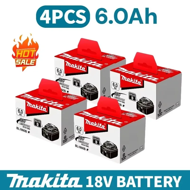 Original Makita 18V battery, 6.0Ah rechargeable LED, for makita BL1860B BL1850B BL1840B power tools battery replacement✅
Original Makita 18V battery, 6.0Ah rechargeable LED, for makita BL1860B BL1850B BL1840B power tools battery replacement✅