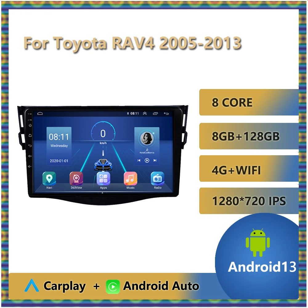 For Toyota RAV4 2005 - 2013 Car Radio Multimedia Video Player Android 13 Auto Audio Carplay Gps Navigation Split Screen WIFI 4G
For Toyota RAV4 2005 - 2013 Car Radio Multimedia Video Player Android 13 Auto Audio Carplay Gps Navigation Split Screen WIFI 4G