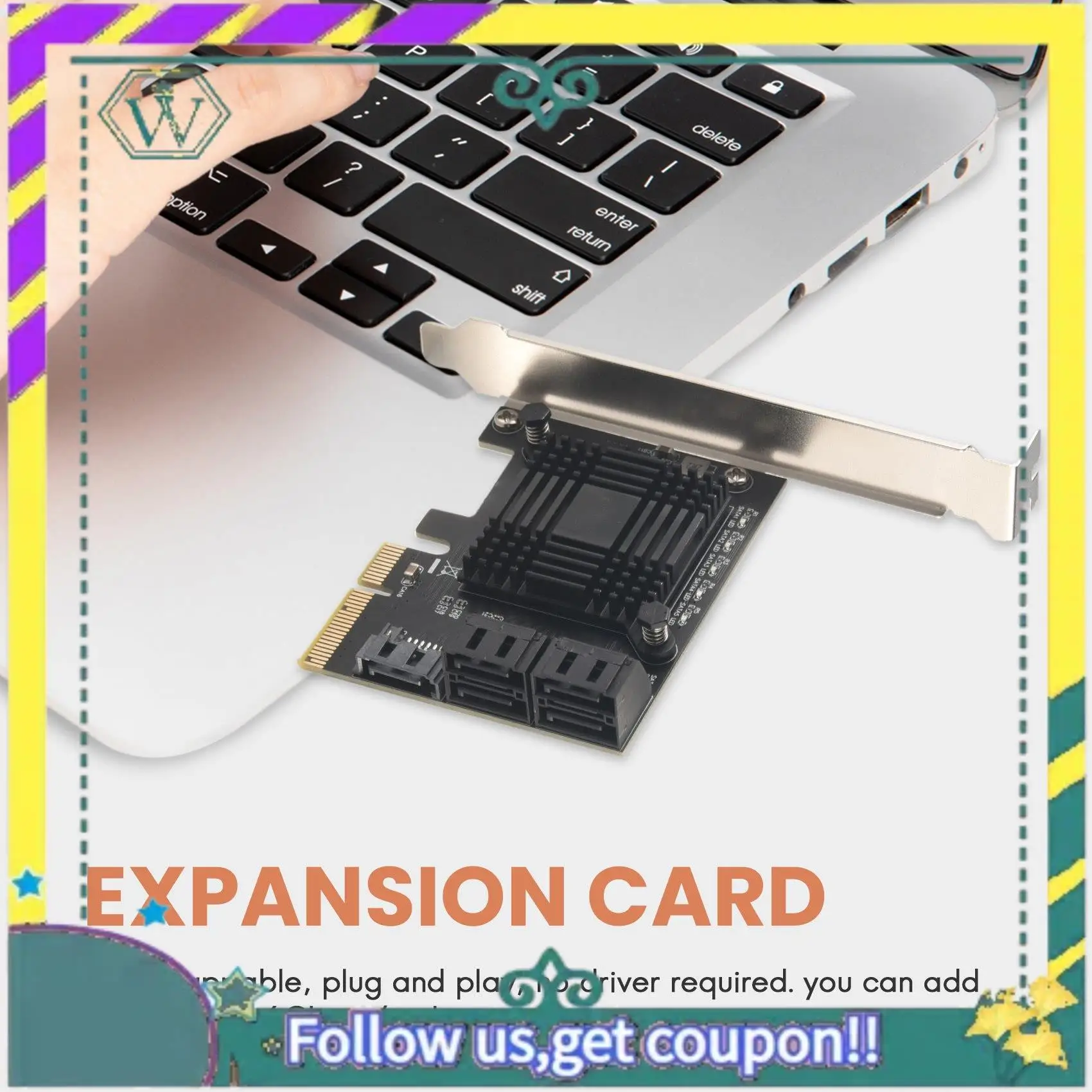 НОВЫЙ PCIE к 5-портовому SATA III, 6 Гбит/с, плата расширения контроллера SATA, плата адаптера корпуса компьютера JMB585 с 5 кабелями
НОВЫЙ PCIE к 5-портовому SATA III, 6 Гбит/с, плата расширения контроллера SATA, плата адаптера корпуса компьютера JMB585 с 5 кабелями