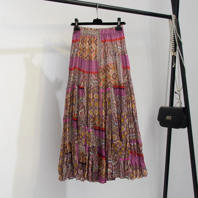 n Floral Print A-Line Midi Skirt Ethnic Sle High Waist Long Skirt Flowing Beachy f Body Skirt with Print
n Floral Print A-Line Midi Skirt Ethnic Sle High Waist Long Skirt Flowing Beachy f Body Skirt with Print