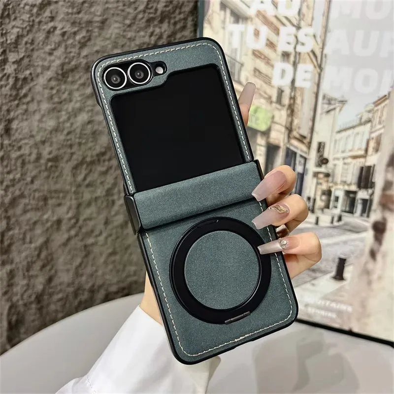Luxury PU Leather Phone Case For Samsung Galaxy Z Flip 7 Z Flip 7 6 3 4 5 magnetic 360°Rotating Holder shockproof protect cover
Luxury PU Leather Phone Case For Samsung Galaxy Z Flip 7 Z Flip 7 6 3 4 5 magnetic 360°Rotating Holder shockproof protect cover