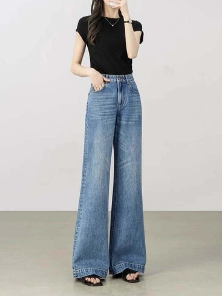 SENTUBILA Women's Vitality Denim High Waist Jeans Autumn 2025 Retro Washed Loose Fit Comfortable Commuter Pants W53NE2047
SENTUBILA Women's Vitality Denim High Waist Jeans Autumn 2025 Retro Washed Loose Fit Comfortable Commuter Pants W53NE2047