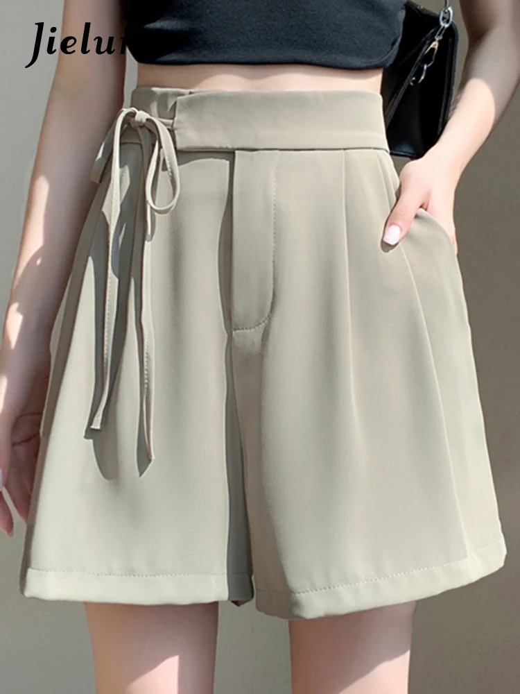 Jielur Solid Color High Waist Slim Summer Shorts Simple Office Ladies Straight Casual Loose Women Suit Shorts Fashion Streetwear
Jielur Solid Color High Waist Slim Summer Shorts Simple Office Ladies Straight Casual Loose Women Suit Shorts Fashion Streetwear