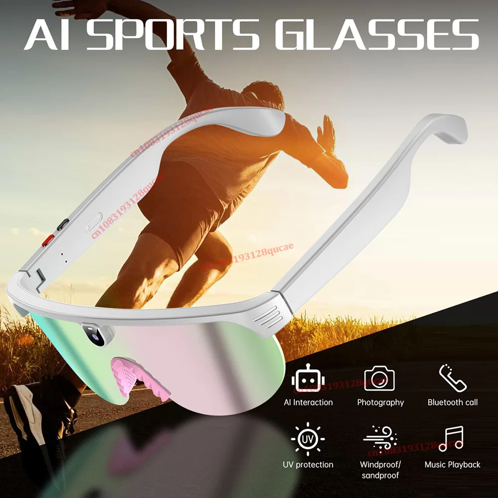 Professional Smart AI Translation Bluetooth Smart Glasses with Plated Lens Camera Dust UV Proof Cycling Sports Goggles 2026 New
Professional Smart AI Translation Bluetooth Smart Glasses with Plated Lens Camera Dust UV Proof Cycling Sports Goggles 2026 New