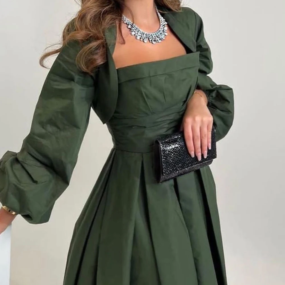 Customized Classic Square Collar Jersey Long Sleeves Evening Dress Graceful Pleats Photo Color Vestido De Festa Robe D
Customized Classic Square Collar Jersey Long Sleeves Evening Dress Graceful Pleats Photo Color Vestido De Festa Robe D