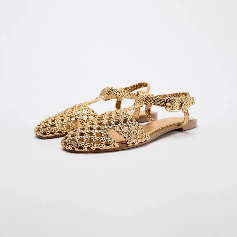 Banyiyou, лето 2029, сандалии на плоской подошве, женские плетеные римские сандалии золотого плетения, женская обувь, отпускная обувь на плоской подошве с Sandalias Mujer
Banyiyou, лето 2029, сандалии на плоской подошве, женские плетеные римские сандалии золотого плетения, женская обувь, отпускная обувь на плоской подошве с Sandalias Mujer