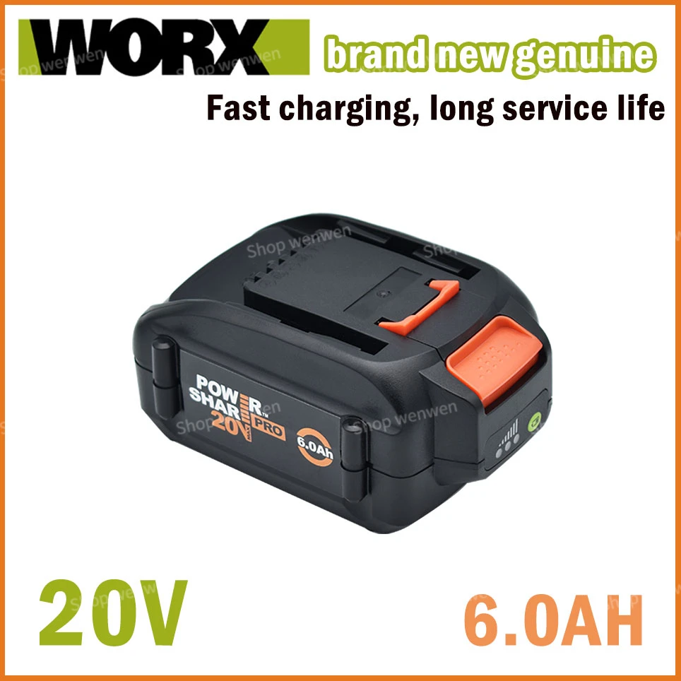 WORX brand new genuine WA3578 - PowerShare 20V 6.0AH lithium-ion large-capacity battery
WORX brand new genuine WA3578 - PowerShare 20V 6.0AH lithium-ion large-capacity battery