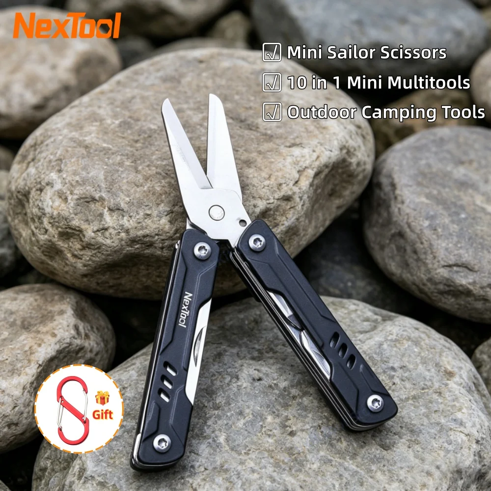 NexTool Mini Sailor Scissors 10 in 1 EDC Multitools Hand Pliers Tools Mini Pocket Folding Knife Multi-functional Hand Tools
NexTool Mini Sailor Scissors 10 in 1 EDC Multitools Hand Pliers Tools Mini Pocket Folding Knife Multi-functional Hand Tools