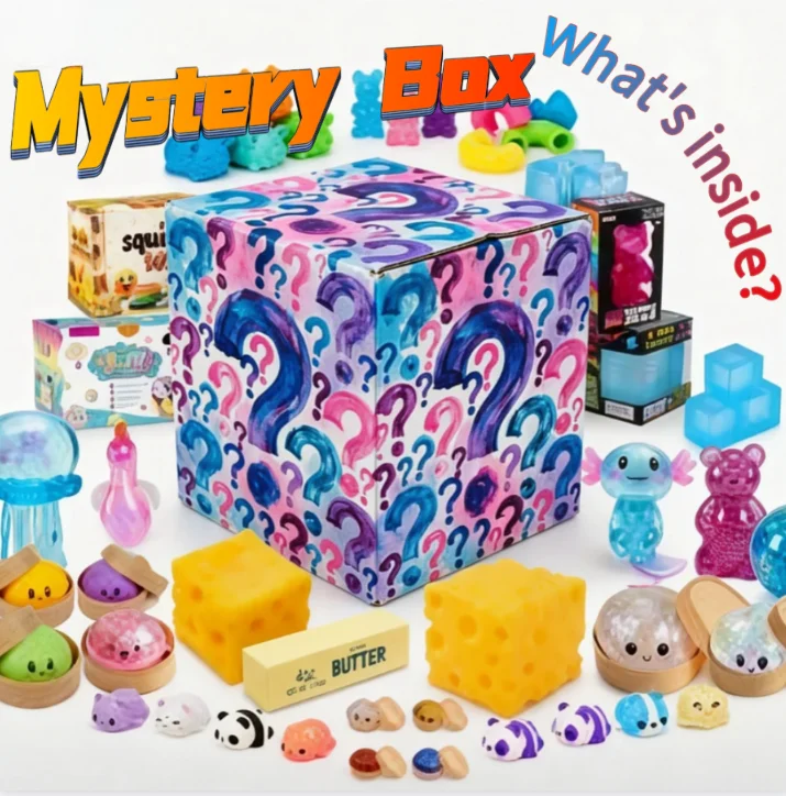 MYSTERY BOX SURPRISE! What's Inside Assorted Sensory Fidget Toys, Perfect Unboxing Gift for Birthdays, Christmas & Party Favors! Kids Will Go Crazy For It!
MYSTERY BOX SURPRISE! What's Inside Assorted Sensory Fidget Toys, Perfect Unboxing Gift for Birthdays, Christmas & Party Favors! Kids Will Go Crazy For It!