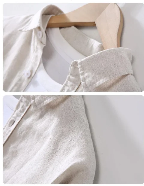 Linen Long Sleeve Shirt for Men Spring Fall Fashion Good Quality Solid Color Thin Breathable Healthy Lapel Blouse Tops Male
Linen Long Sleeve Shirt for Men Spring Fall Fashion Good Quality Solid Color Thin Breathable Healthy Lapel Blouse Tops Male