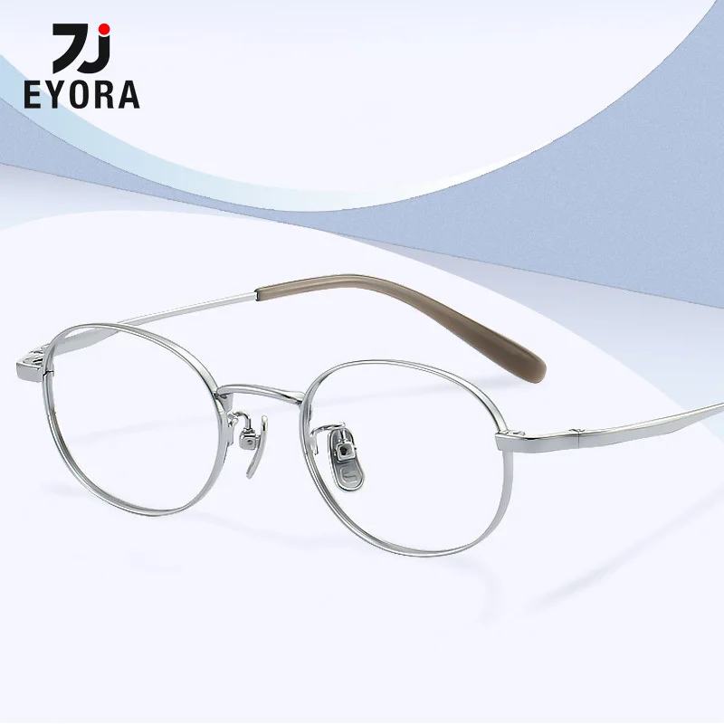 EYORA Retro Half Ti Ultralight Oval Reading Glasses Anti Blue Light Myopia and Hyperopia Photochromic Prescription Eyewear Lens
EYORA Retro Half Ti Ultralight Oval Reading Glasses Anti Blue Light Myopia and Hyperopia Photochromic Prescription Eyewear Lens