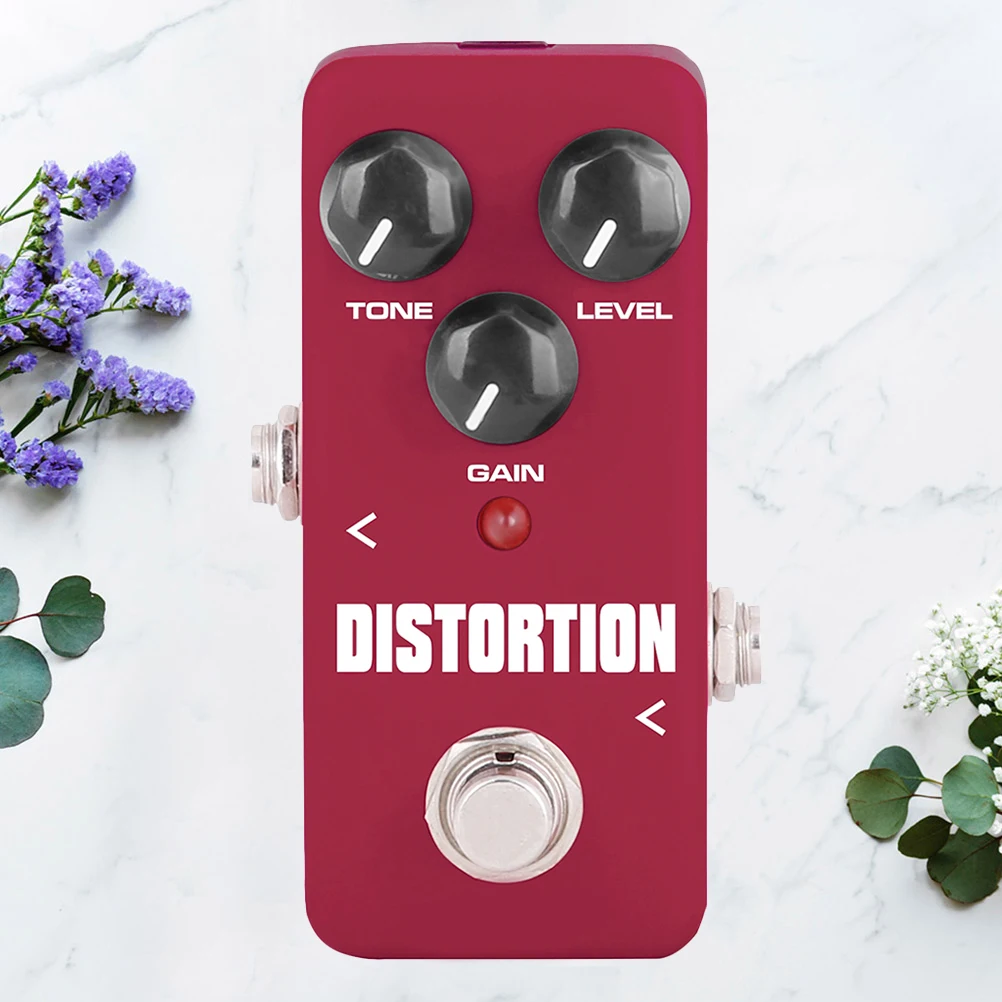 Dark Red Mini Portable Distortion Effects Pedal Guitar Effect Stompbox True Bypass Rubber Anti-Skid Pads Guitar Effects Pedal
Dark Red Mini Portable Distortion Effects Pedal Guitar Effect Stompbox True Bypass Rubber Anti-Skid Pads Guitar Effects Pedal
