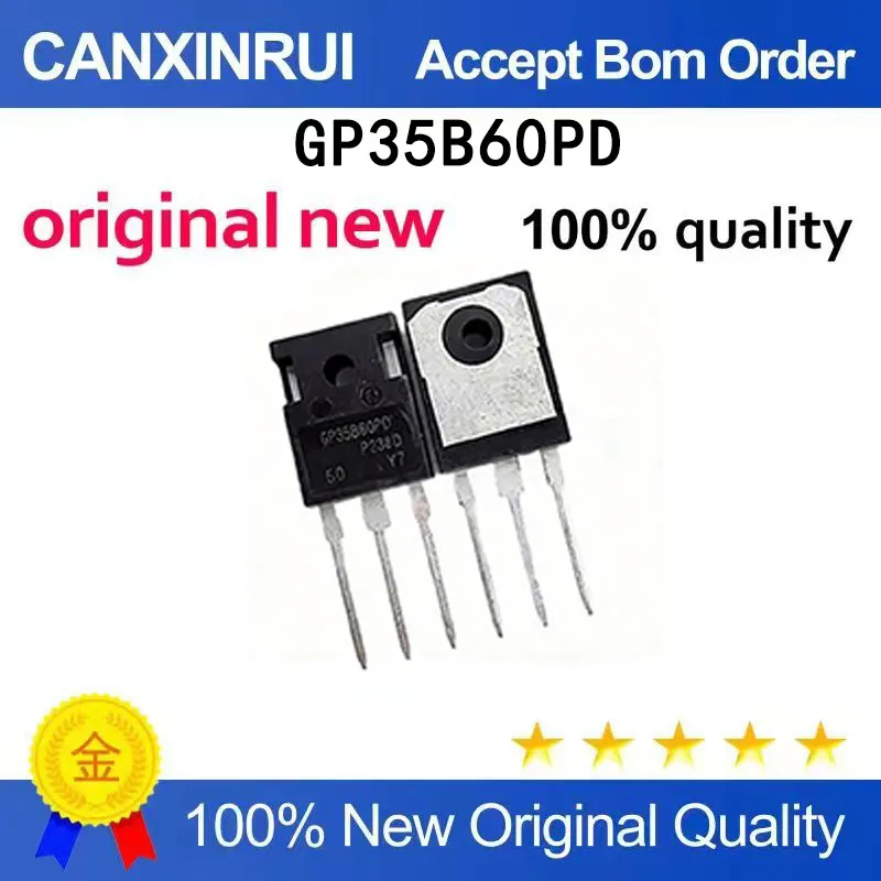 (5-100 PCS) New IRGP35B60PD GP35B60PD Field Effect Transistor IC 60A/600V TO-247
(5-100 PCS) New IRGP35B60PD GP35B60PD Field Effect Transistor IC 60A/600V TO-247