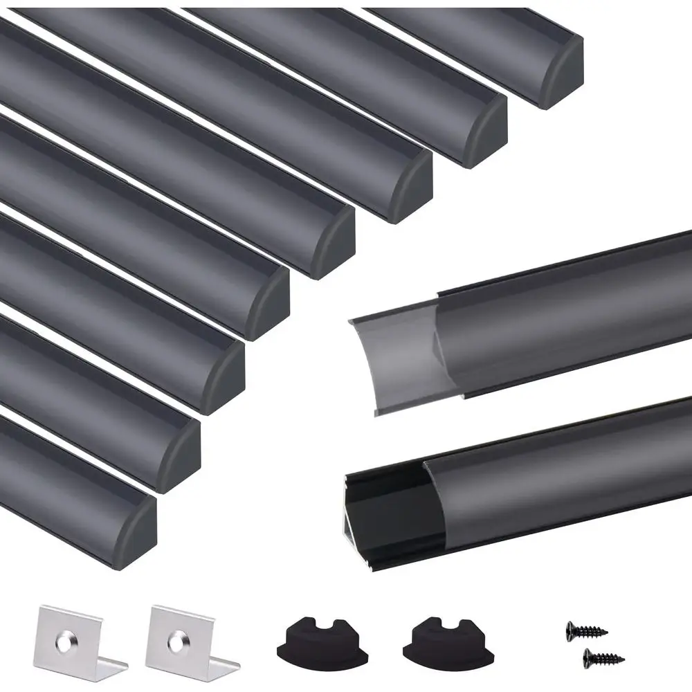 3.3m V-Shape LED Channel with Black Cover, Easy Install LED System, End Caps and Clips Included
3.3m V-Shape LED Channel with Black Cover, Easy Install LED System, End Caps and Clips Included