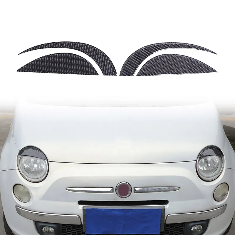 Soft carbon fiber For Fiat 500 2007-2015 Car Front Headlight Eyebrow Eyelid Trim Sticker Auto head Lamp Decoration Decals
Soft carbon fiber For Fiat 500 2007-2015 Car Front Headlight Eyebrow Eyelid Trim Sticker Auto head Lamp Decoration Decals
