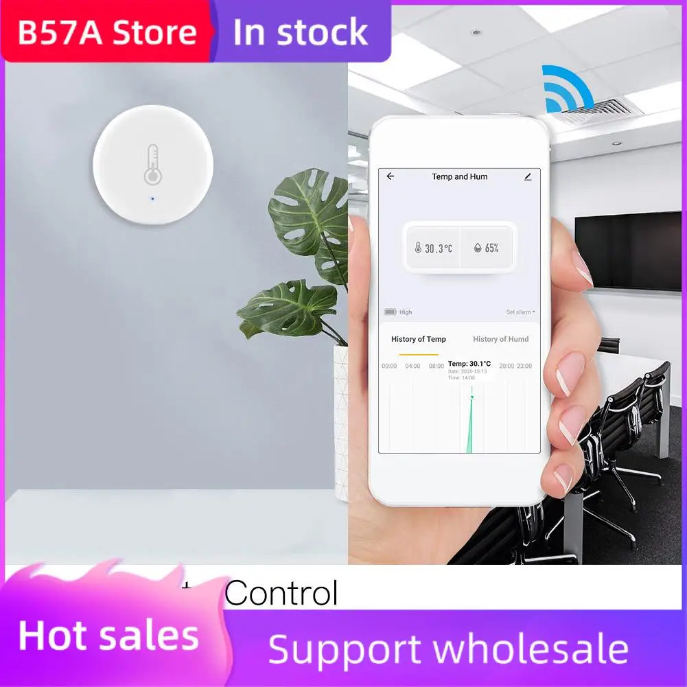B57A Tuya Smart Zigbee 3.0 Умный датчик температуры и влажности с питанием от батареи и приложением Tuya Smart Life Alexa
B57A Tuya Smart Zigbee 3.0 Умный датчик температуры и влажности с питанием от батареи и приложением Tuya Smart Life Alexa