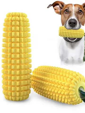 Corn Chew Dog Toy For Medium Large Dogs Outdoor Interactive Tooth Clean Bite Resistant Toys Labrador French Bulldog Pet Supplies