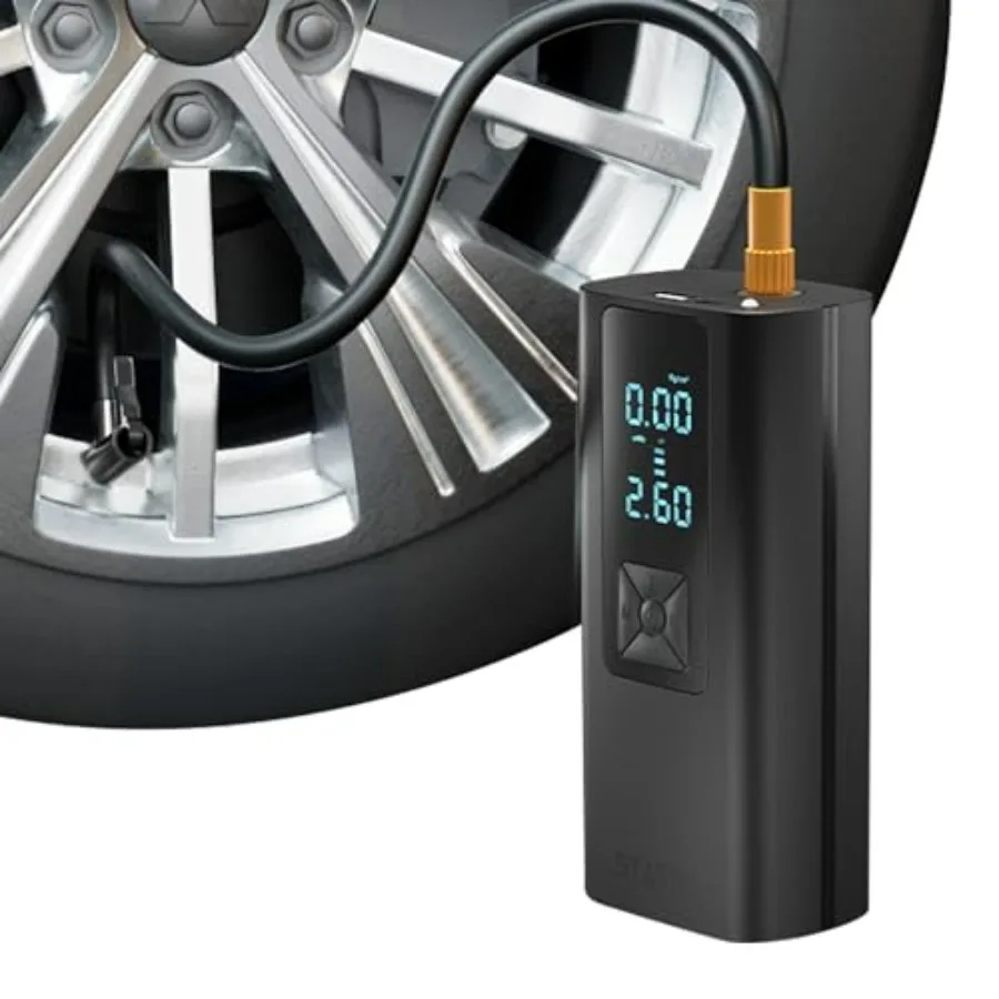 TireHero Portable Air Compressor 150 PSI Electric Inflator for Car Tires Bike Ball Paddleboard Air Mattress - Compact Emergency
TireHero Portable Air Compressor 150 PSI Electric Inflator for Car Tires Bike Ball Paddleboard Air Mattress - Compact Emergency