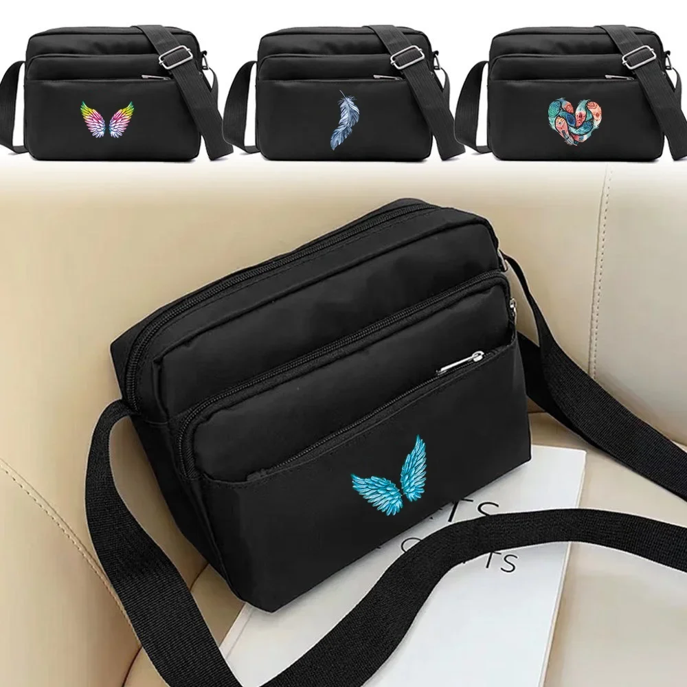 New Crossbody Bag Trendy Women's Shoulder Bag Outings Travel Portable Large Capacity Shoulder Strap Feather Pattern Shopping Bag
New Crossbody Bag Trendy Women's Shoulder Bag Outings Travel Portable Large Capacity Shoulder Strap Feather Pattern Shopping Bag