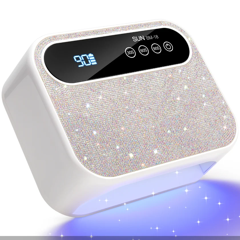168W Rechargeable UV 42LEDS Nail Lamp Professional Dryer Cordless Gel Polish Drying Lamp For Manicure
168W Rechargeable UV 42LEDS Nail Lamp Professional Dryer Cordless Gel Polish Drying Lamp For Manicure