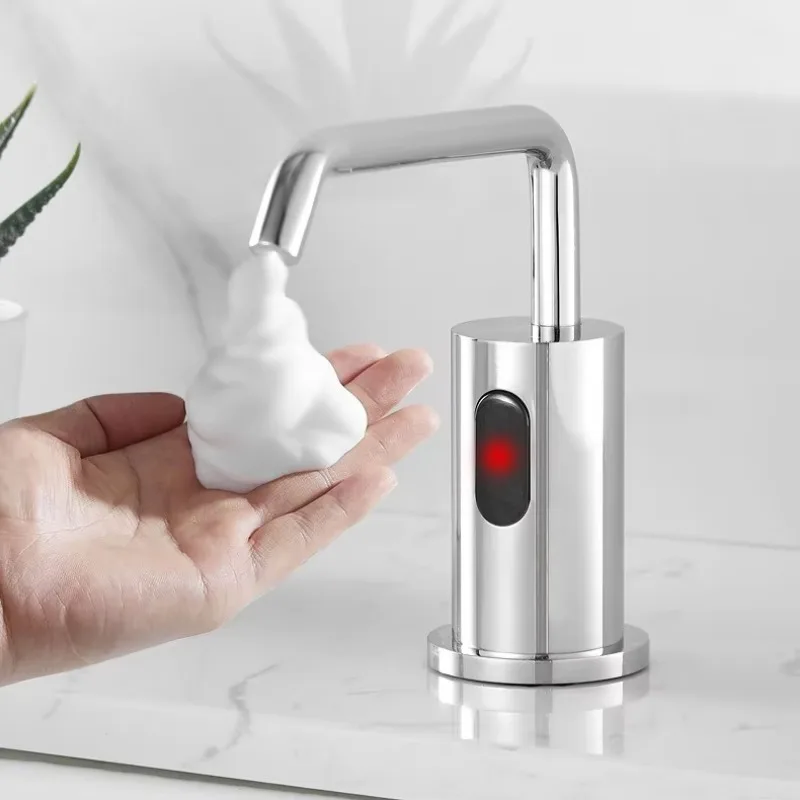 All-Copper Luxury Electric Smart Soap Dispenser with Automatic Sensor Foam Chrome Finish Modern Design for Hotel & Home Use
All-Copper Luxury Electric Smart Soap Dispenser with Automatic Sensor Foam Chrome Finish Modern Design for Hotel & Home Use