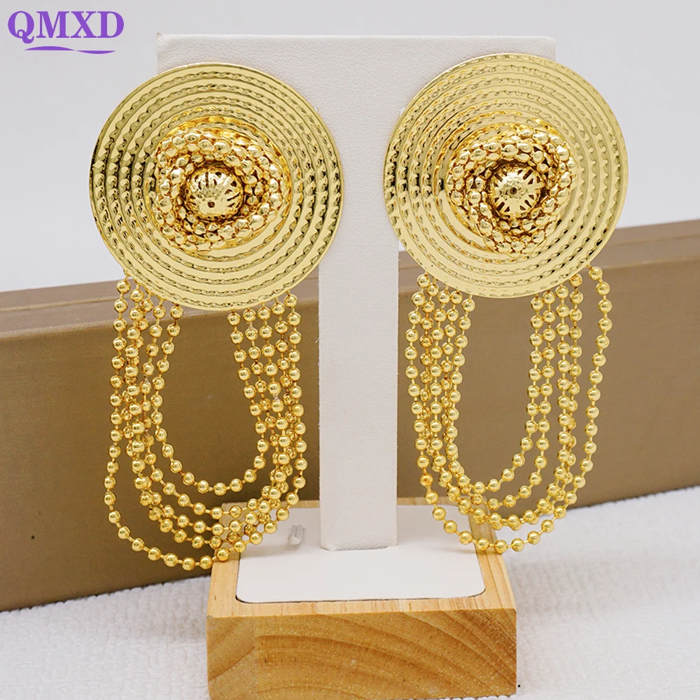 Fashion Gold Color Round Earrings Bohemian Tassel Earrings African Long Hanging Earrings Exaggerated Big Earrings Charm Jewelry
Fashion Gold Color Round Earrings Bohemian Tassel Earrings African Long Hanging Earrings Exaggerated Big Earrings Charm Jewelry