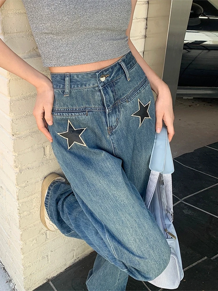 Stars Y2k Baggy Jeans High Street Autumn Straight Pants Oversize Casual Punk Vintage Denim Trouser Wide Leg
Stars Y2k Baggy Jeans High Street Autumn Straight Pants Oversize Casual Punk Vintage Denim Trouser Wide Leg