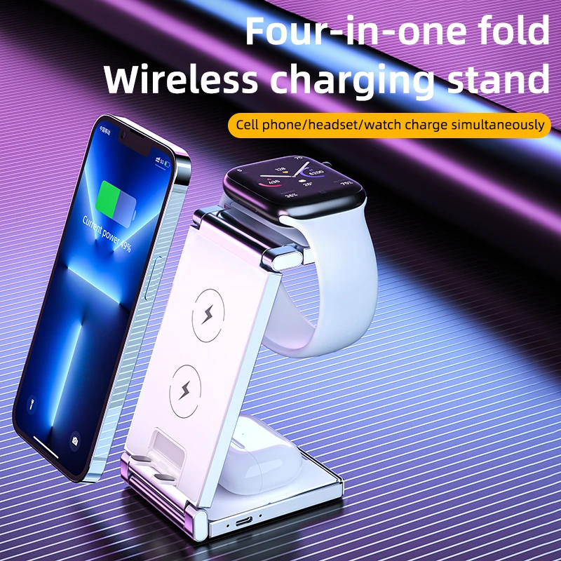 Wireless Charging Station 3 in 1 Foldable Zinc Alloy Wireless Charger Stand for iPhone Watch /AirPods for Great Halloween Gift
Wireless Charging Station 3 in 1 Foldable Zinc Alloy Wireless Charger Stand for iPhone Watch /AirPods for Great Halloween Gift