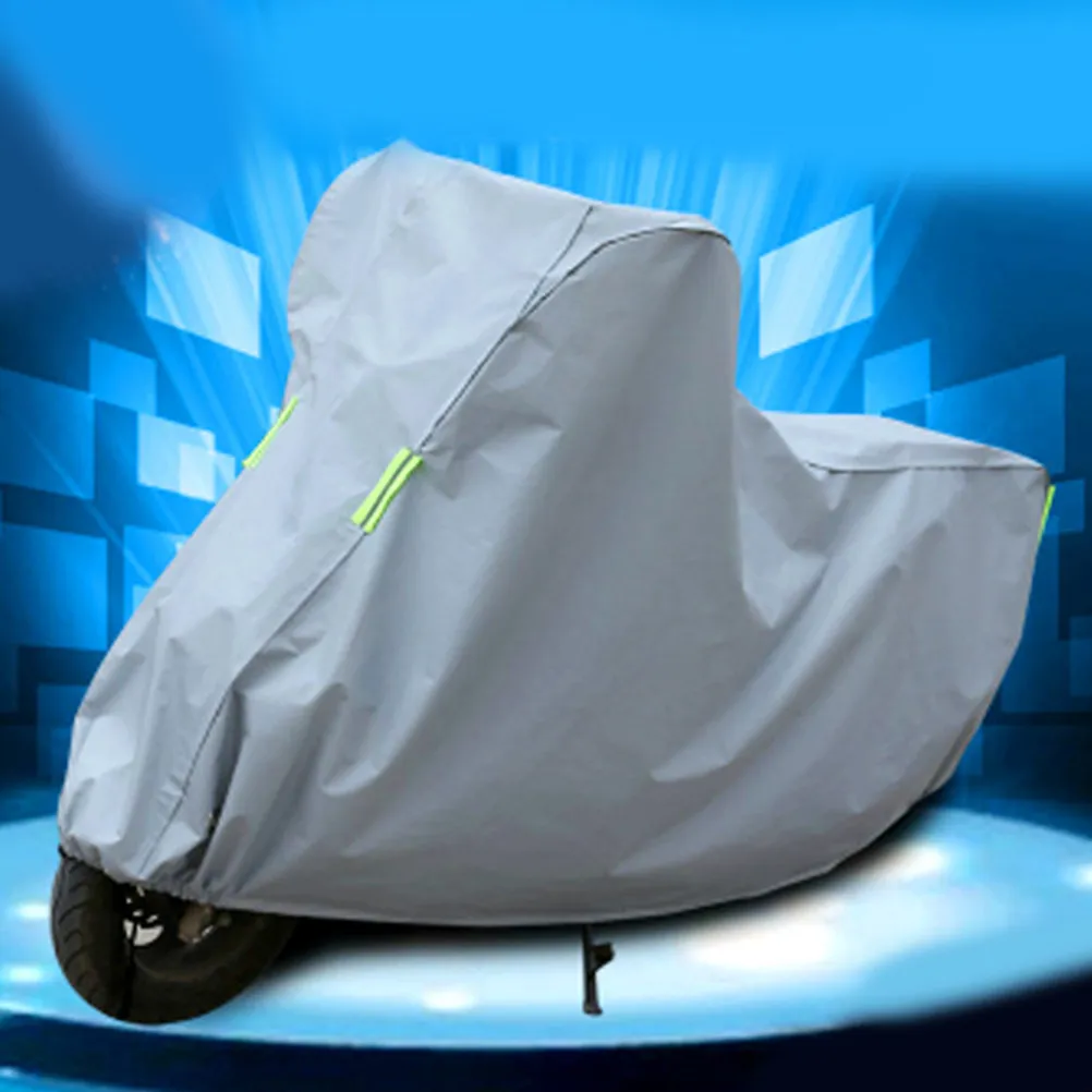Universal Electromobile Motorcycle Cover Thickened Uv Reflective Weatherproof Dustproof Rain Snow Sun Block Protector with
Universal Electromobile Motorcycle Cover Thickened Uv Reflective Weatherproof Dustproof Rain Snow Sun Block Protector with
