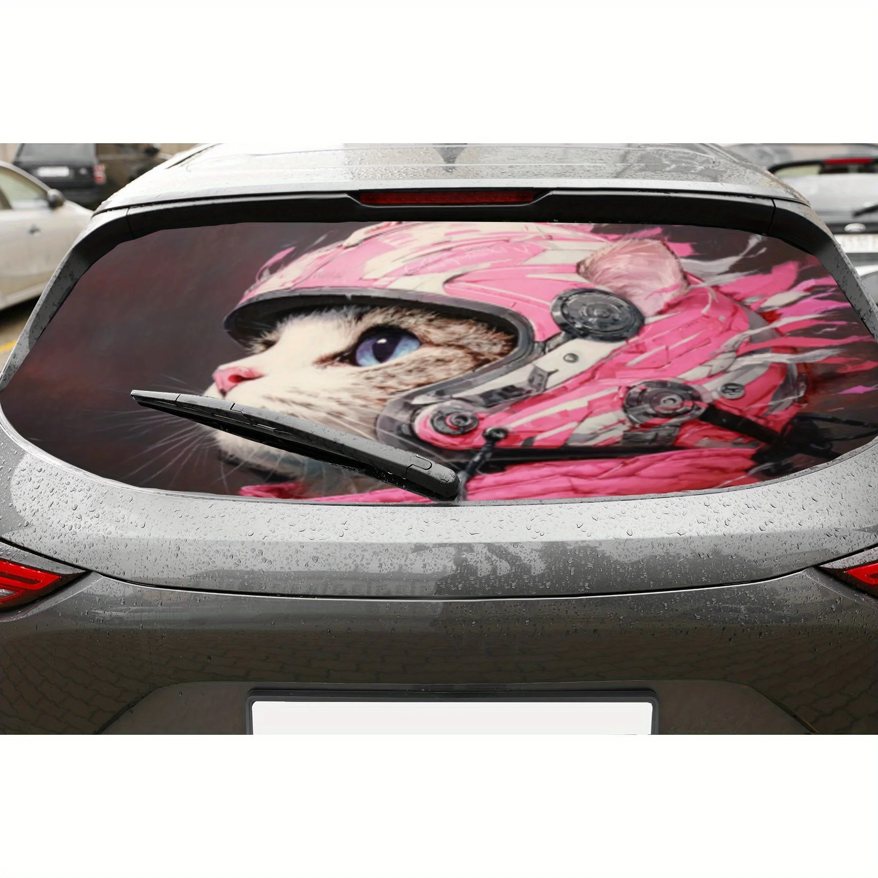 Кот в розовом гоночном костюме, материал ПВХ, самоклеящаяся водонепроницаемая наклейка на заднее окно автомобиля, легко наклеивается, без падения, wa
Кот в розовом гоночном костюме, материал ПВХ, самоклеящаяся водонепроницаемая наклейка на заднее окно автомобиля, легко наклеивается, без падения, wa