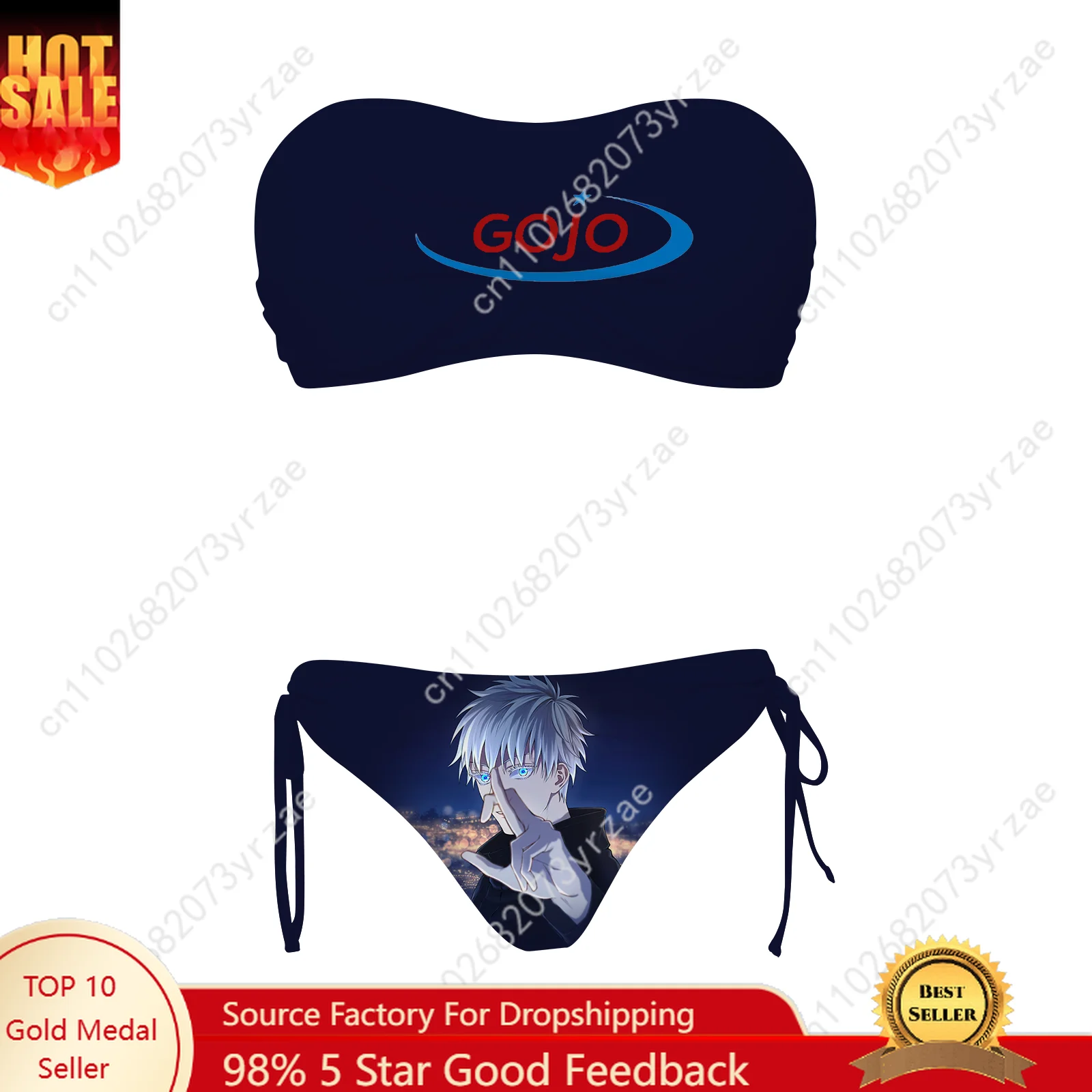 Satoru Gojo Womens Drawstring Two Piece Set Bathing Suits Personalized Swimwear Pool Party Beach Sexy Bikini Customize Swimsuit
Satoru Gojo Womens Drawstring Two Piece Set Bathing Suits Personalized Swimwear Pool Party Beach Sexy Bikini Customize Swimsuit