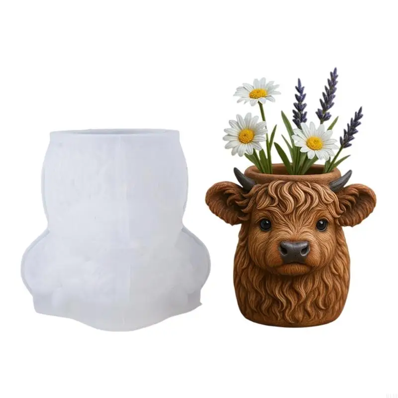 91AF Creative Silicone Mold for Cow Shaped Flower Pot Plant Container Handmade Home Decoration Mould Jewelry Tool
91AF Creative Silicone Mold for Cow Shaped Flower Pot Plant Container Handmade Home Decoration Mould Jewelry Tool