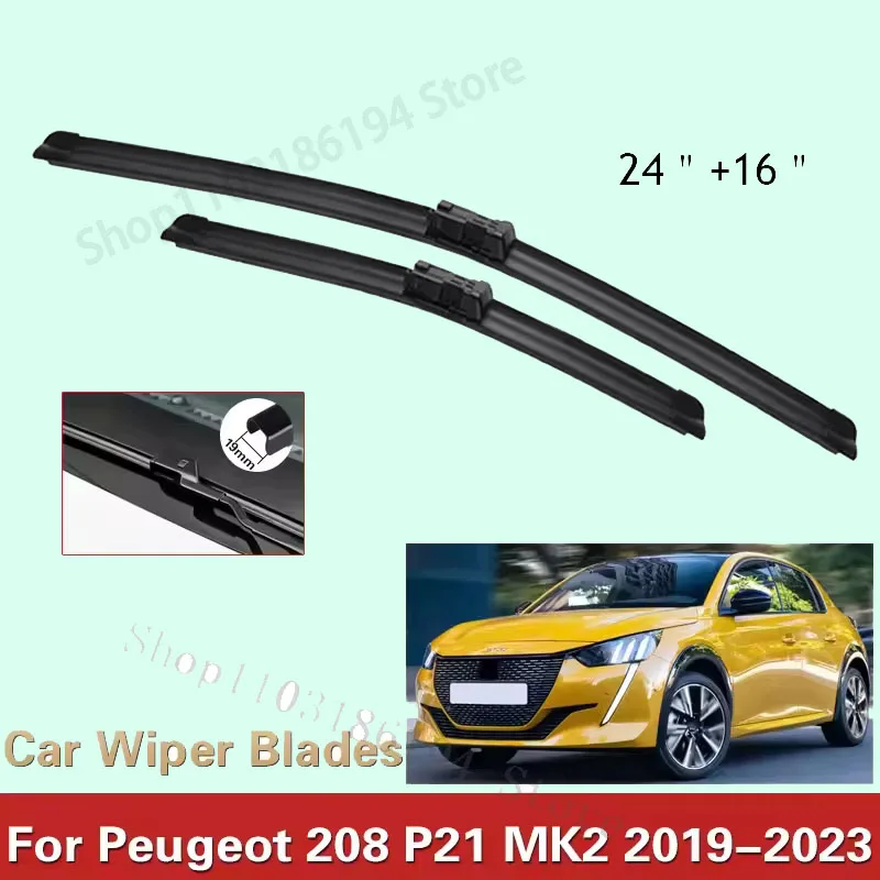 Wiper LHD Front Wiper Blades For Peugeot 208 P21 MK2 2019 - 2023 Windshield Windscreen Window Brushes 24''+16''
Wiper LHD Front Wiper Blades For Peugeot 208 P21 MK2 2019 - 2023 Windshield Windscreen Window Brushes 24''+16''