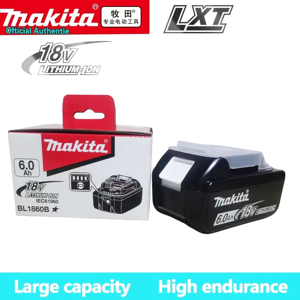 Original Makita 18V 5/6/Ah rechargeable battery, fast charging, Makita BL1830 BL1840 BL1850 18650 power tool battery, charger
Original Makita 18V 5/6/Ah rechargeable battery, fast charging, Makita BL1830 BL1840 BL1850 18650 power tool battery, charger
