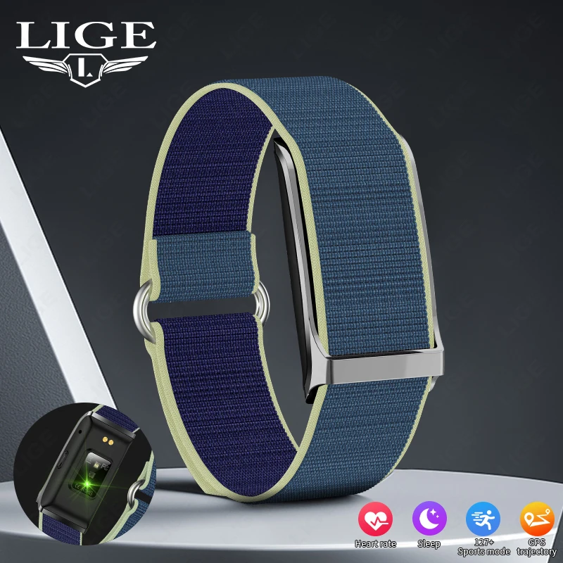 LIGE Screenless Smart Bracelet Men Heart Rate Blood Oxygen Monitor GPS Running Trajectory Pedometer Call Reminder Sports Band
LIGE Screenless Smart Bracelet Men Heart Rate Blood Oxygen Monitor GPS Running Trajectory Pedometer Call Reminder Sports Band