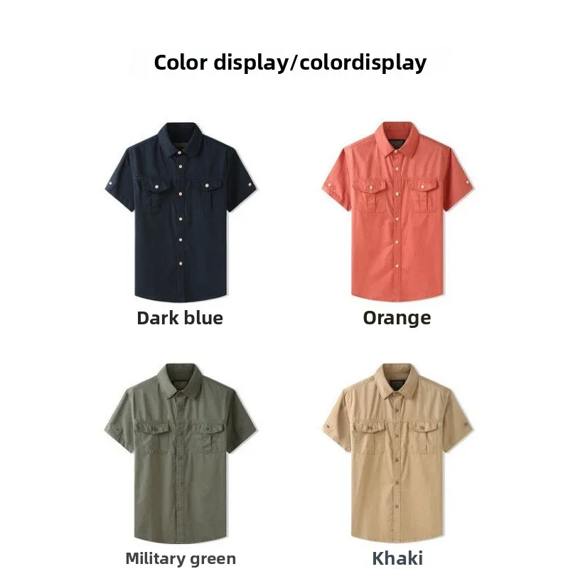 25 Summer Men's Short Sleeve Shirt Japanese Style Oversized Casual Breathable Utility Workwear Streetwear for Daily Outdoor Wear
25 Summer Men's Short Sleeve Shirt Japanese Style Oversized Casual Breathable Utility Workwear Streetwear for Daily Outdoor Wear