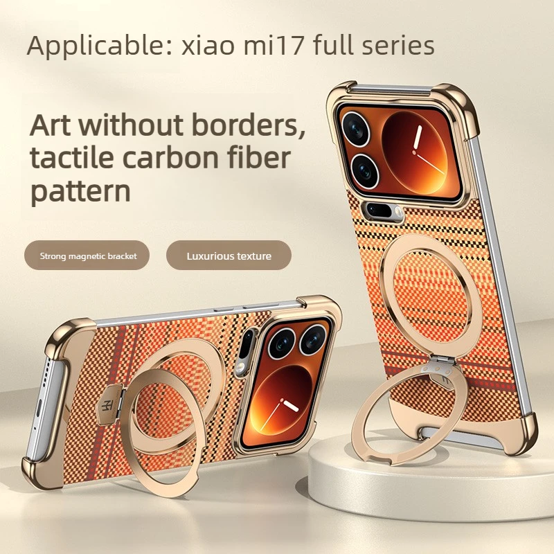 Luxurious texture Case For Xiaomi 17 PRO MAX Mi17 5G Without Borders Plating Leather Carbon Fiber Texture Magnetic Bracket Case
Luxurious texture Case For Xiaomi 17 PRO MAX Mi17 5G Without Borders Plating Leather Carbon Fiber Texture Magnetic Bracket Case