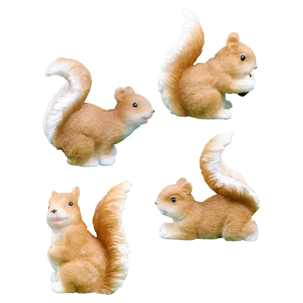 4Pcs Squirrel Resin Craft Mini Ornaments Creative Garden Bonsai Decoration Small Lifelike Squirrel Statues Tiny Animal Figurine
4Pcs Squirrel Resin Craft Mini Ornaments Creative Garden Bonsai Decoration Small Lifelike Squirrel Statues Tiny Animal Figurine