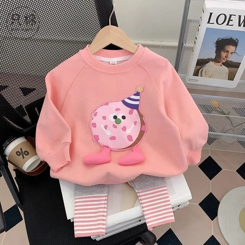 Girly Heart Sweet Long Sleeve Shirt Pants Set Cute Cartoon Spring Baby Hoodie Pants Children Princess Two-piece Set Gifts Kids
Girly Heart Sweet Long Sleeve Shirt Pants Set Cute Cartoon Spring Baby Hoodie Pants Children Princess Two-piece Set Gifts Kids