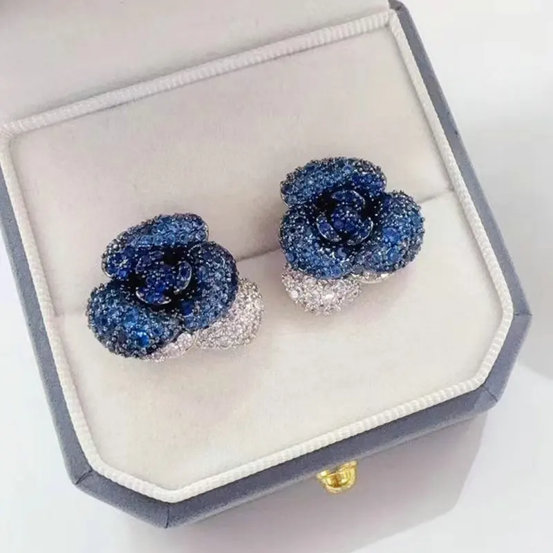 Bilincolor Fashion Blue Flower Earring for Women
Bilincolor Fashion Blue Flower Earring for Women