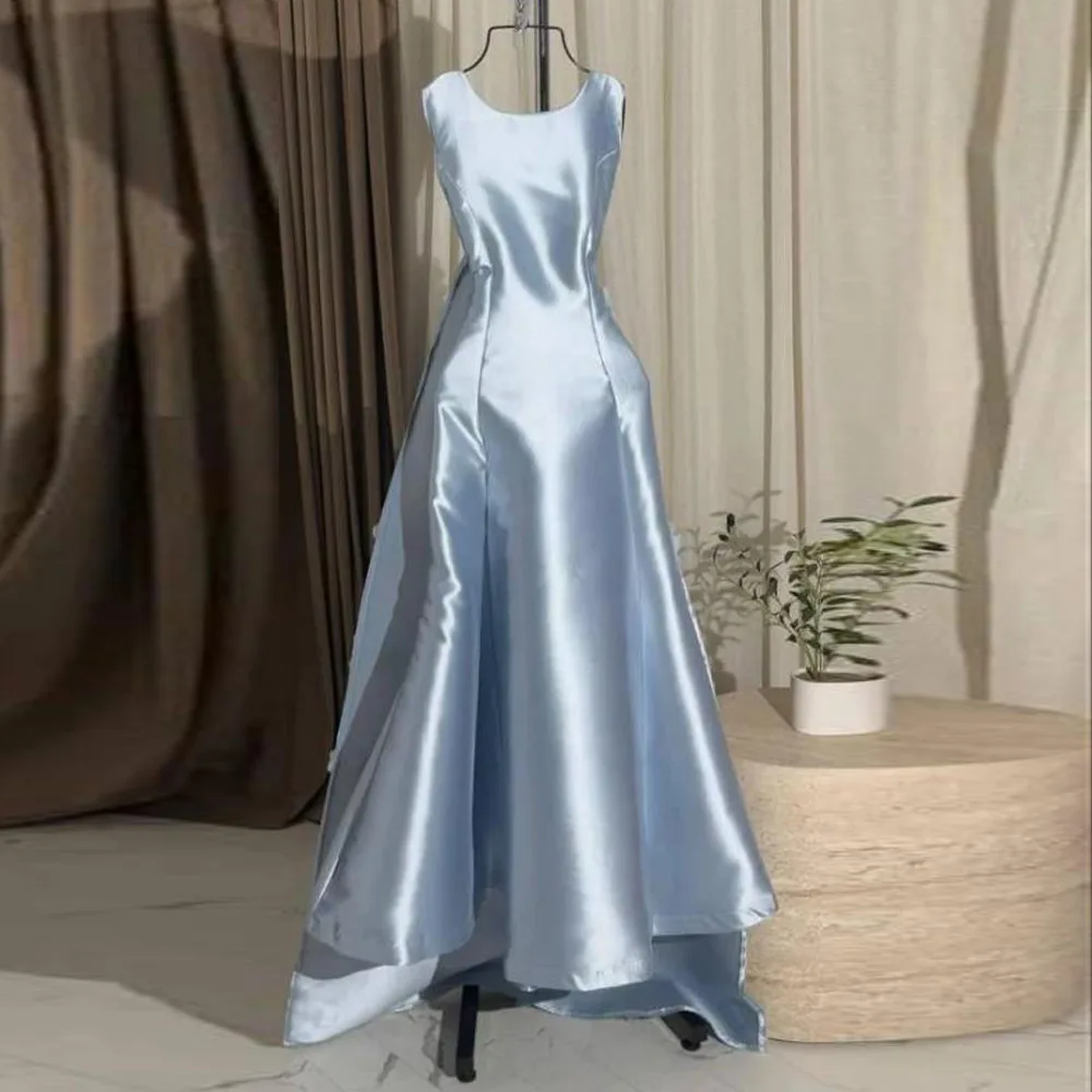 Customized Blue Mermaid Prom Dress Detachable Train Backless with Flower Evening Party Gown Satin فستان سهرة نسائي
Customized Blue Mermaid Prom Dress Detachable Train Backless with Flower Evening Party Gown Satin فستان سهرة نسائي