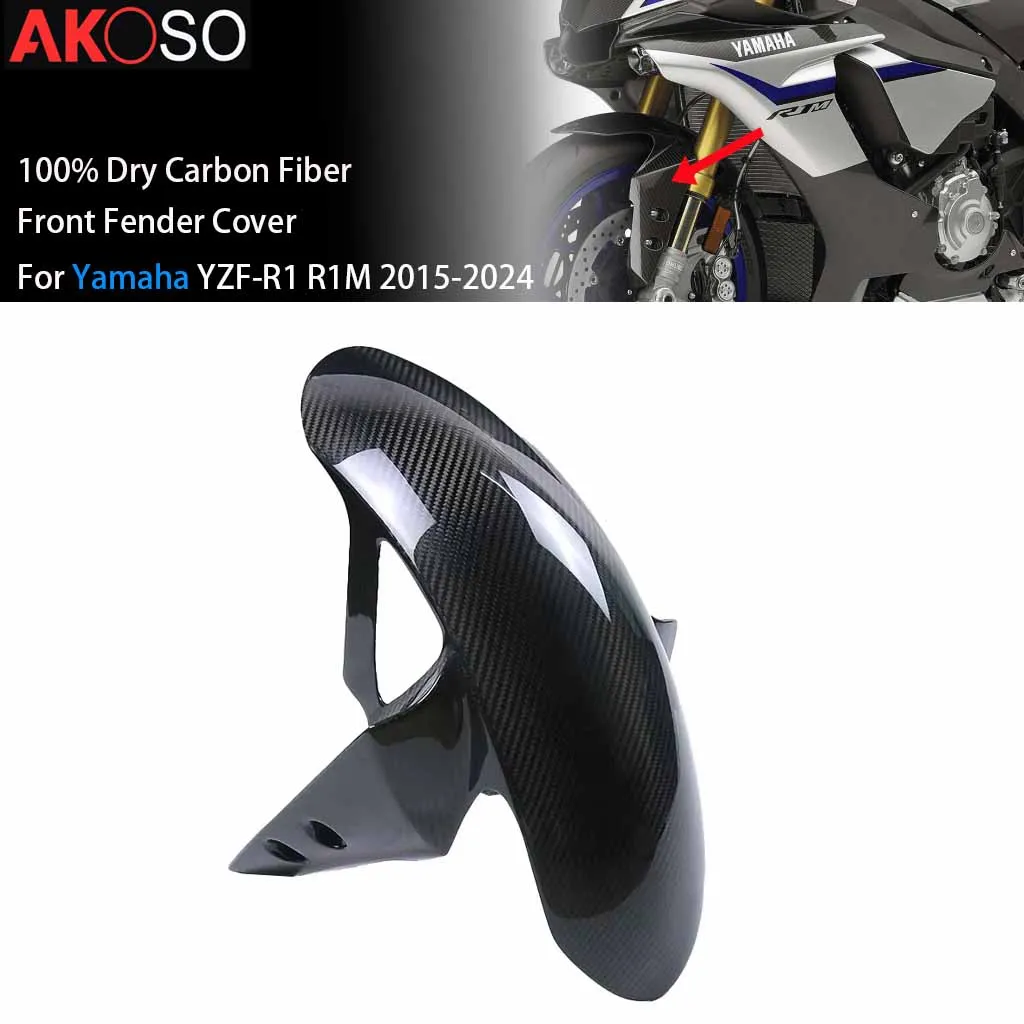 Мотоциклетное крыло для Yamaha YZF R1 R1M 2015-2024, 100% 3K углеродное волокно, переднее колесо, крыло, защита от брызг
Мотоциклетное крыло для Yamaha YZF R1 R1M 2015-2024, 100% 3K углеродное волокно, переднее колесо, крыло, защита от брызг