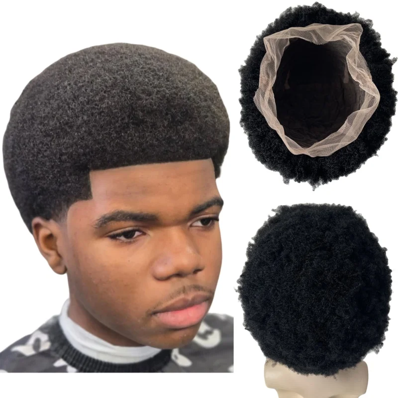 12 inches Brazilian Virgin Human Hair Replacement 1# Jet Black Color 4mm Root Afro Wig Full Lace Unit for Black Men
12 inches Brazilian Virgin Human Hair Replacement 1# Jet Black Color 4mm Root Afro Wig Full Lace Unit for Black Men