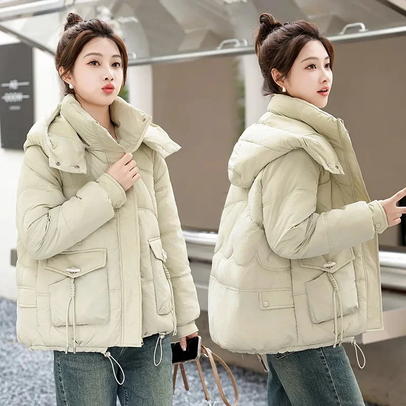 2025 Winter Women Jacket Coats Parkas Female Down Cotton Hooded Overcoat Thick Warm Jackets Windproof Casual Student Coat
2025 Winter Women Jacket Coats Parkas Female Down Cotton Hooded Overcoat Thick Warm Jackets Windproof Casual Student Coat