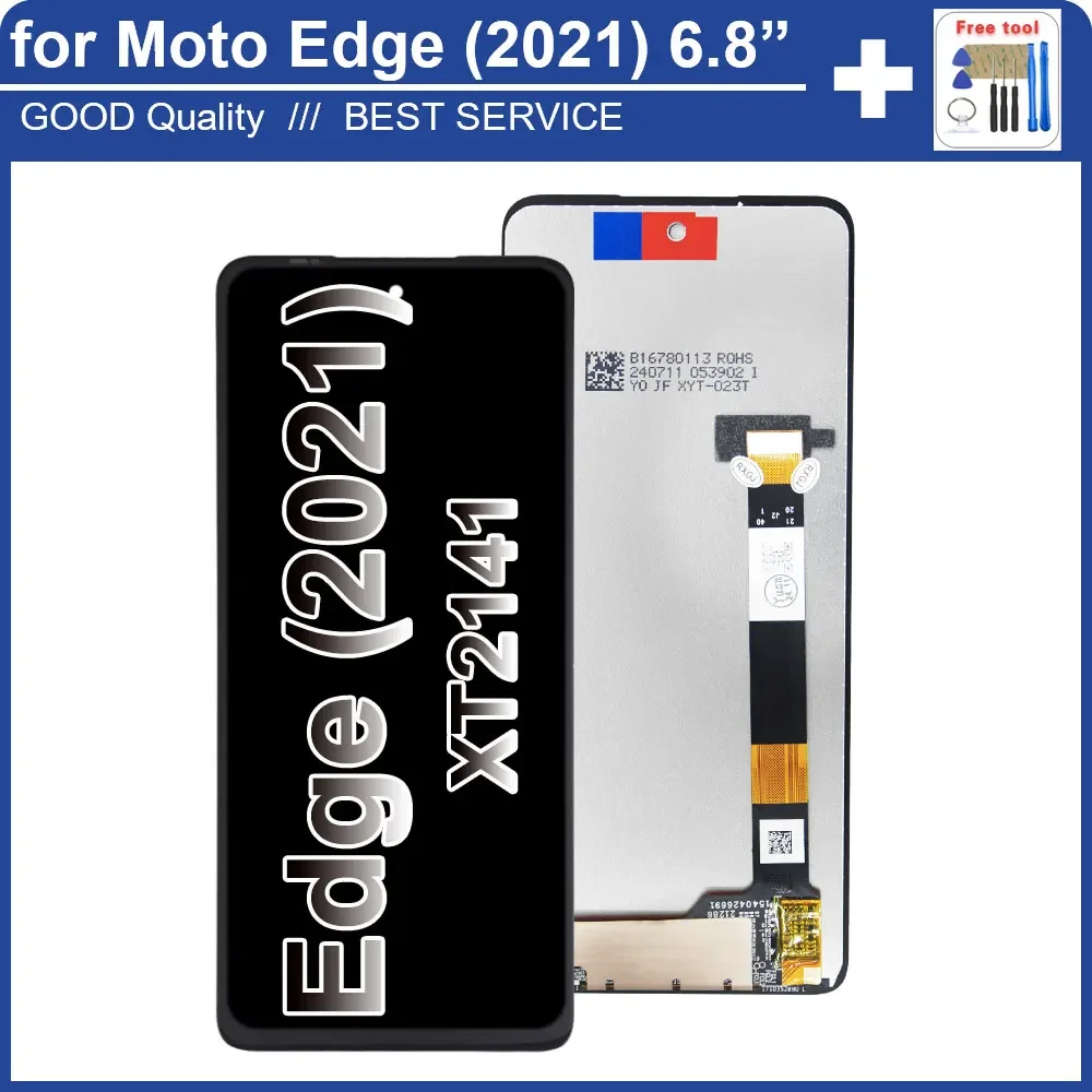 New Tested LCD for Motorola Moto Edge 5G 2021 XT2141 LCD Display Touch Screen Digitizer for Moto Edge 5G 2021 LCD Replacement
New Tested LCD for Motorola Moto Edge 5G 2021 XT2141 LCD Display Touch Screen Digitizer for Moto Edge 5G 2021 LCD Replacement